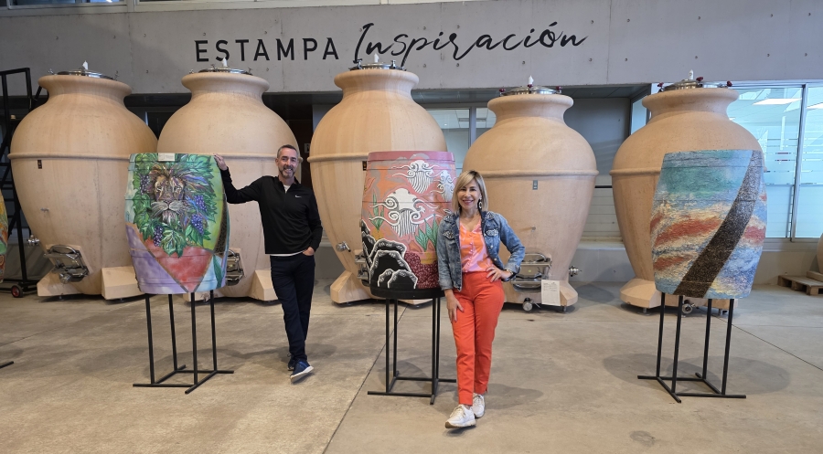 Estampa winery in Colchagua, Chile has a very interesting cellar.