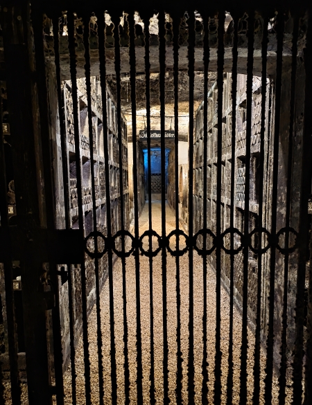The Schloss Johannisberg winery cellar is a thing of beauty, and many centuries old.