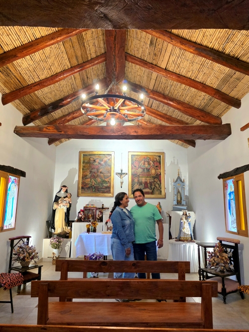 The family-owned Incahuasi winery has their own chapel in a historic building