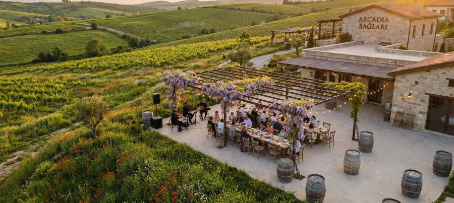 A lunch or tasting at the lovely Arcadia winery is a must-do on our wine tours in Turkey.